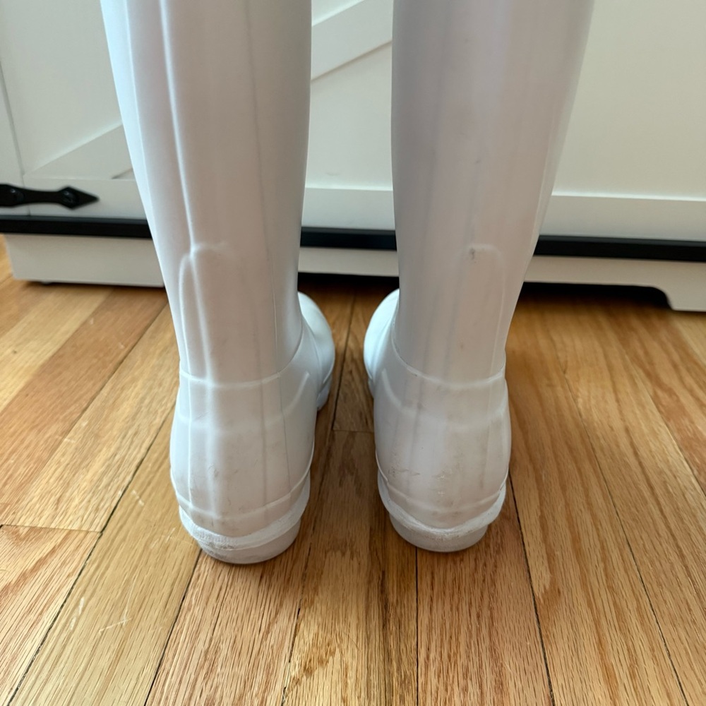 Hunter Classic White Rain Boots Womens Size 6 - Picture 3 of 7